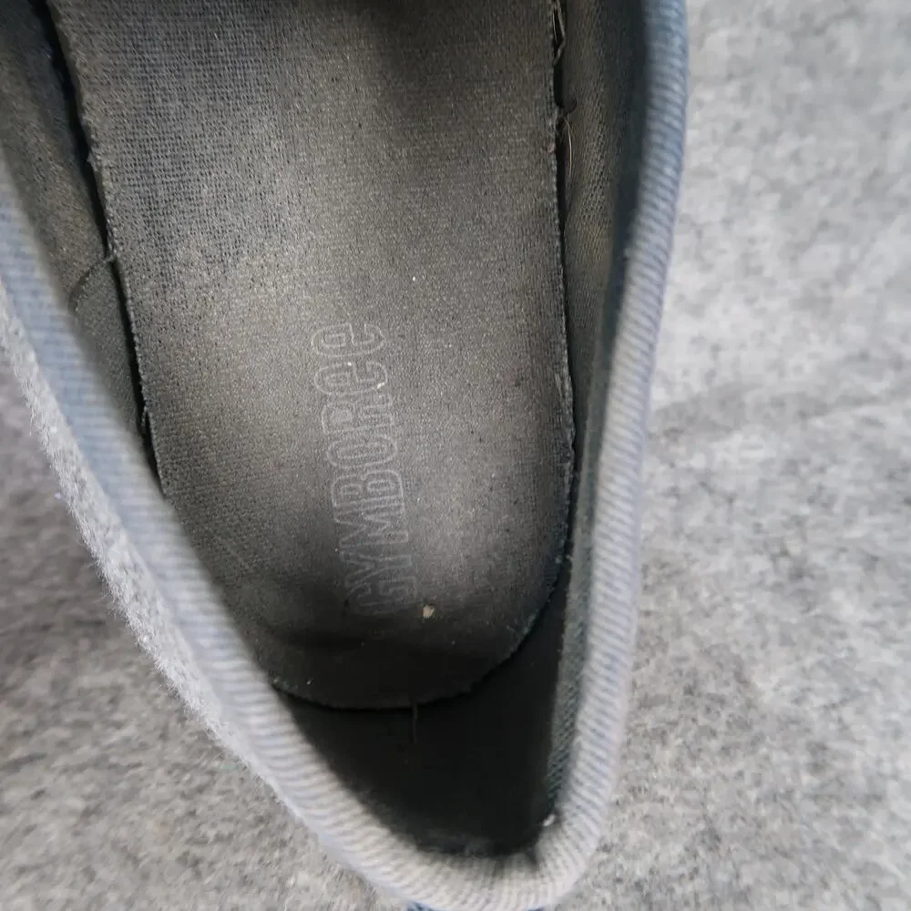 Gymboree Shoes Kids 4 Casual Sneakers Slip On Velvet Bow Fashion Lifestyle Grey